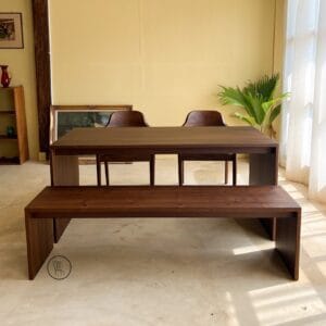 ชุดโต๊ะไม้สักเก่า สไตล์ Japandi โดย SHUND Furniture